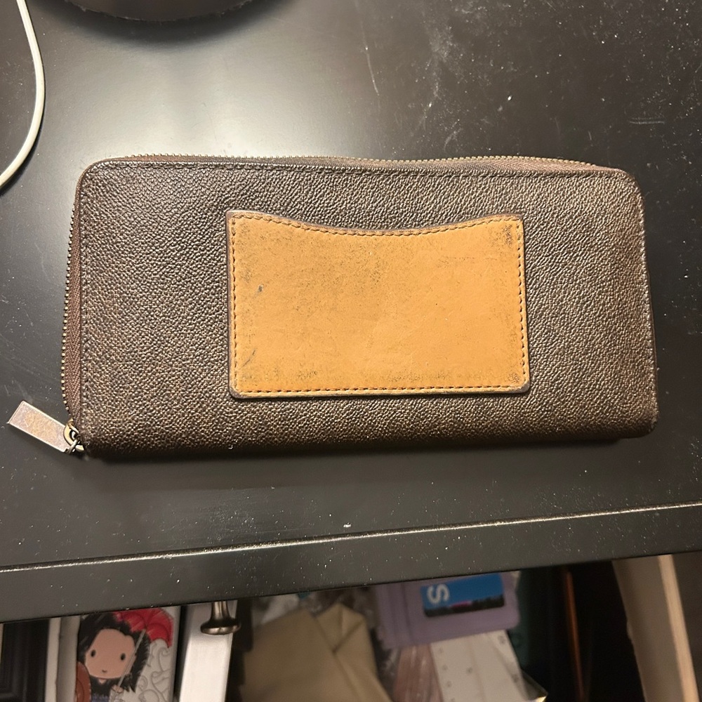 Michael Kors Brown and Tan Wallet